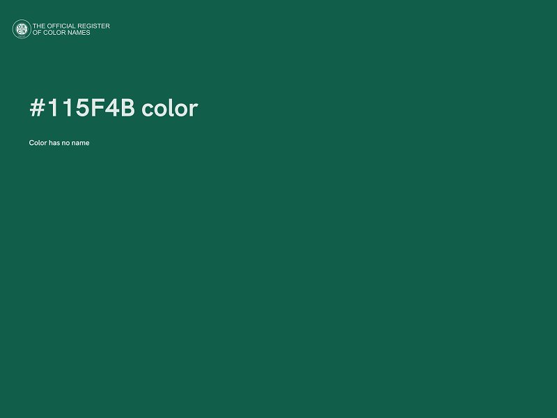 #115F4B color image
