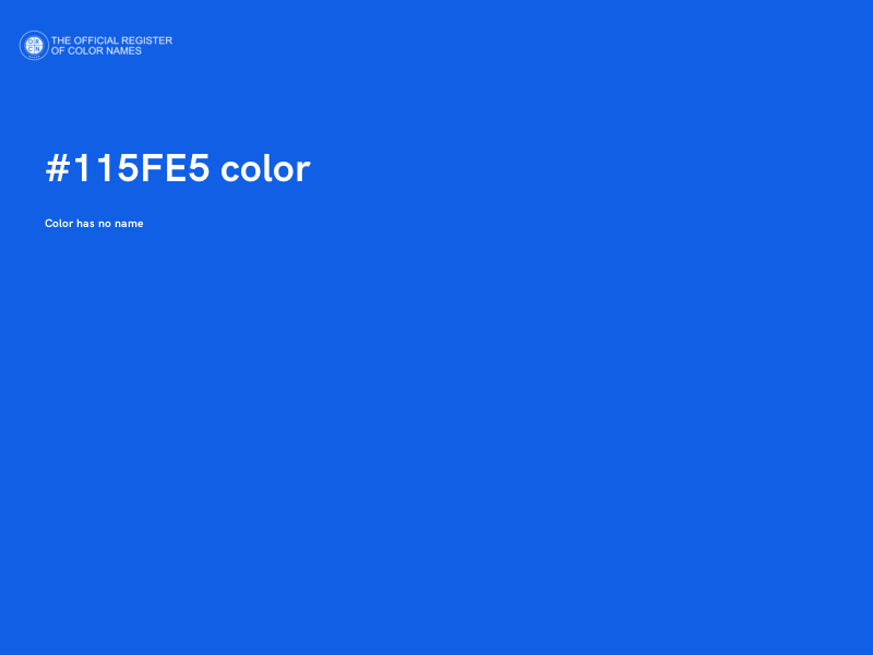 #115FE5 color image