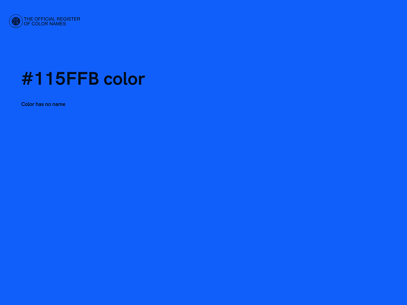 #115FFB color image