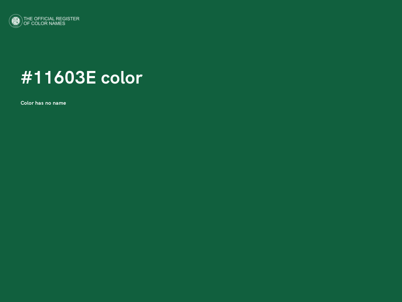 #11603E color image