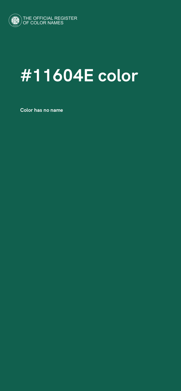 #11604E color image