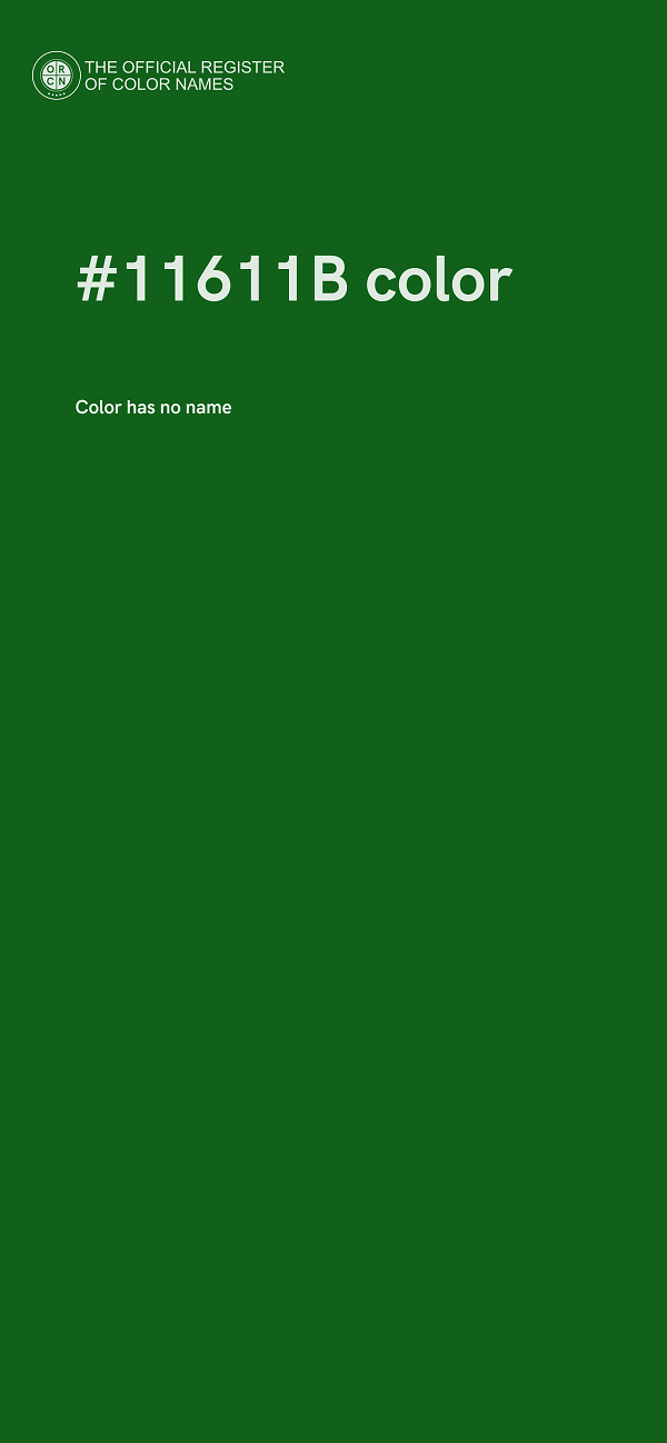 #11611B color image