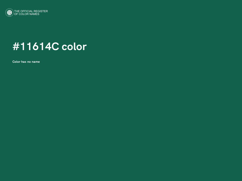 #11614C color image
