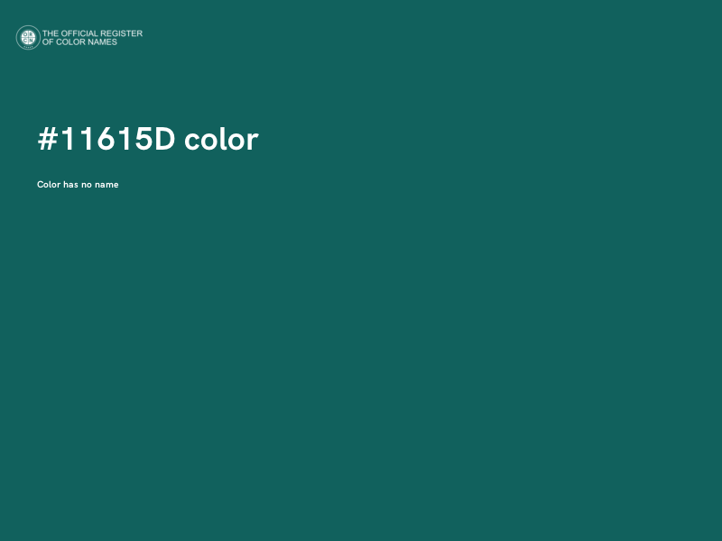 #11615D color image