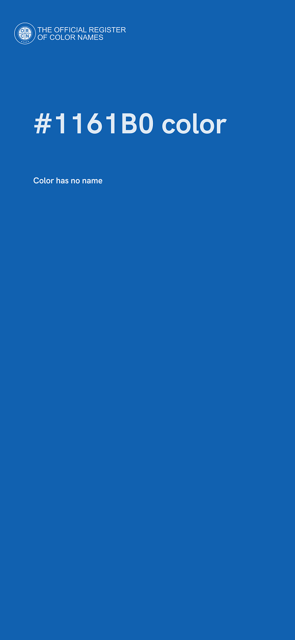 #1161B0 color image