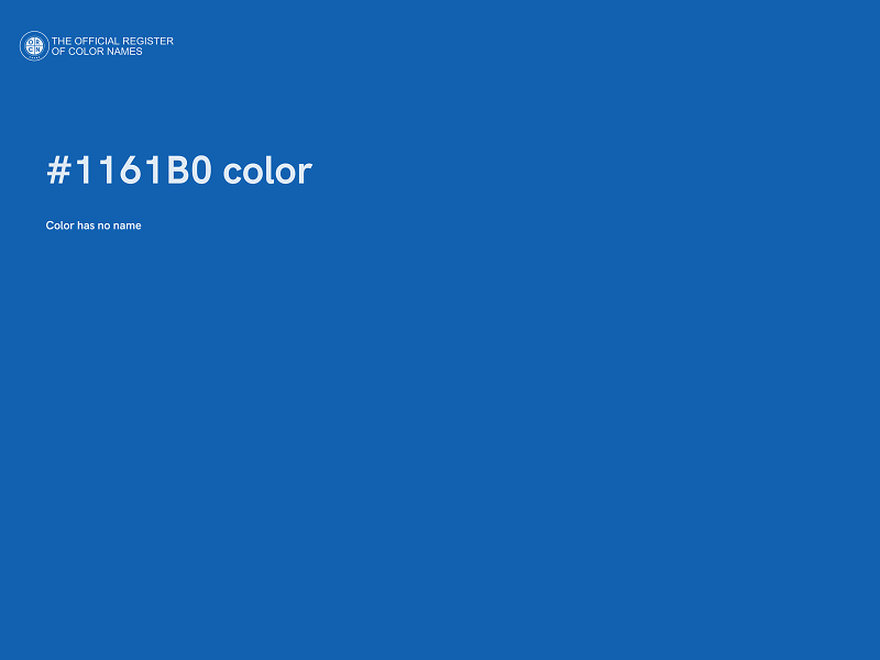 #1161B0 color image