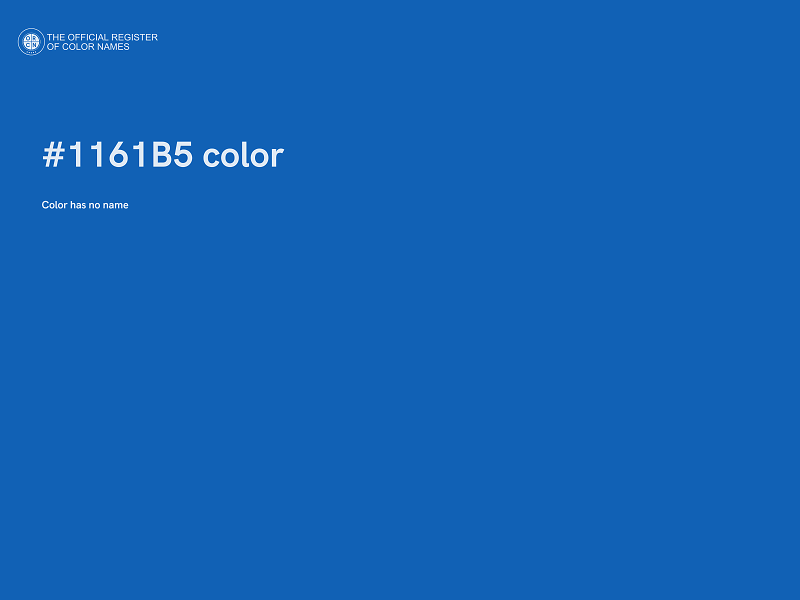 #1161B5 color image