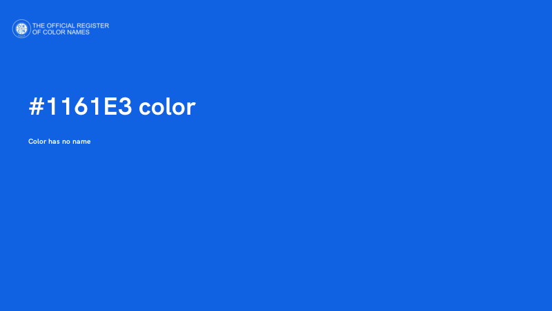 #1161E3 color image