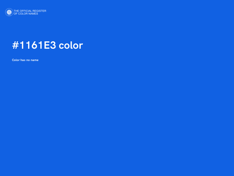 #1161E3 color image