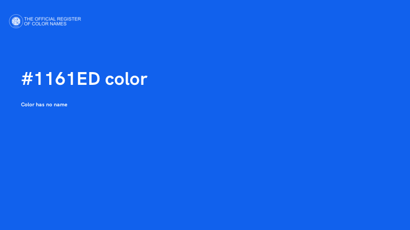 #1161ED color image