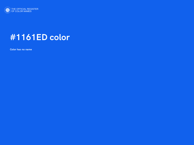 #1161ED color image
