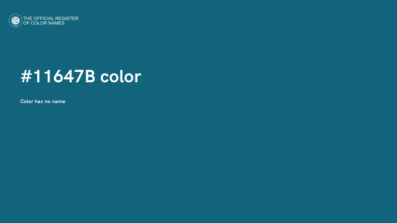 #11647B color image