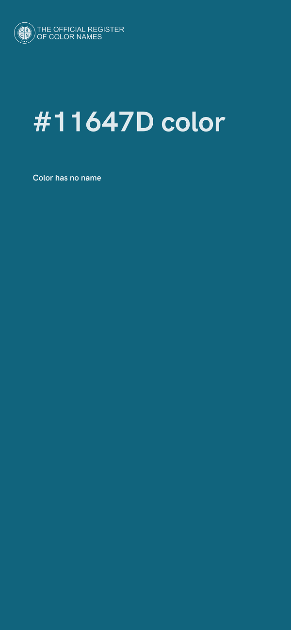 #11647D color image