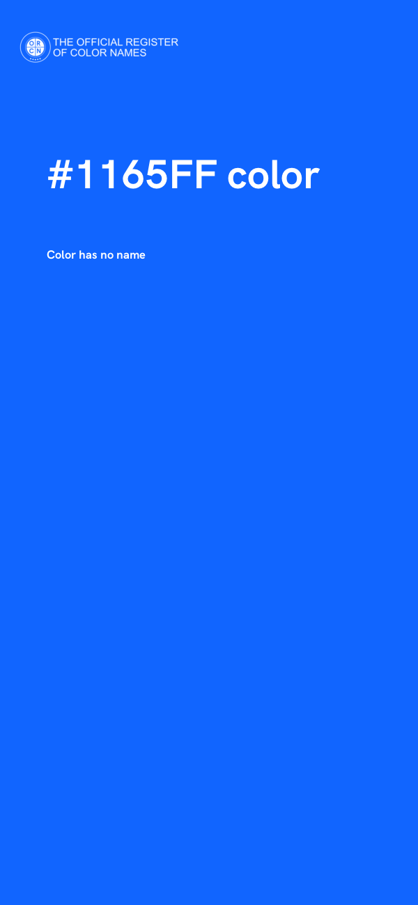 #1165FF color image