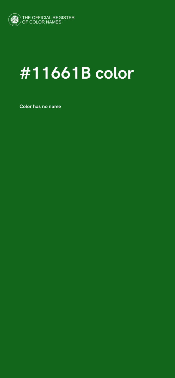 #11661B color image