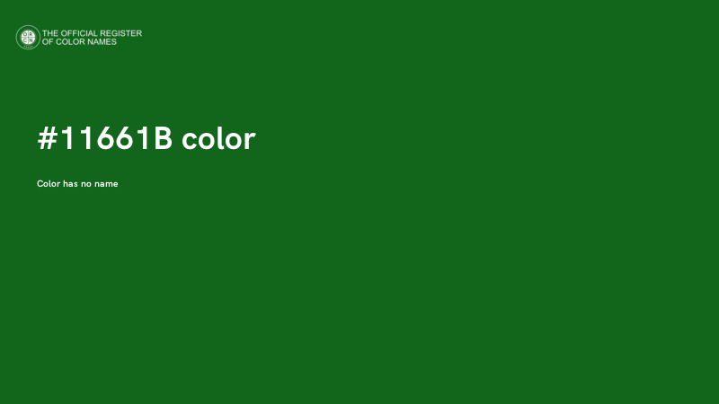 #11661B color image
