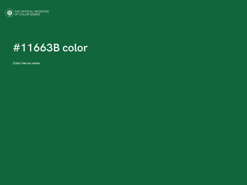 #11663B color image