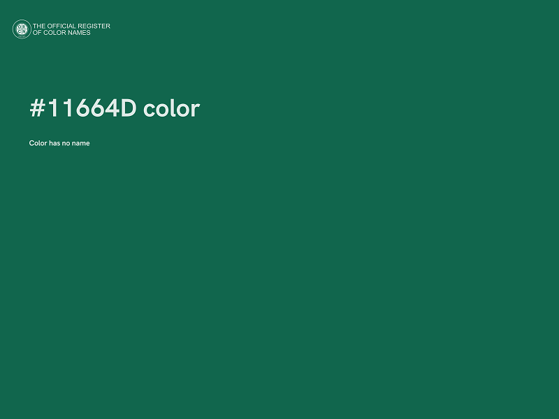 #11664D color image