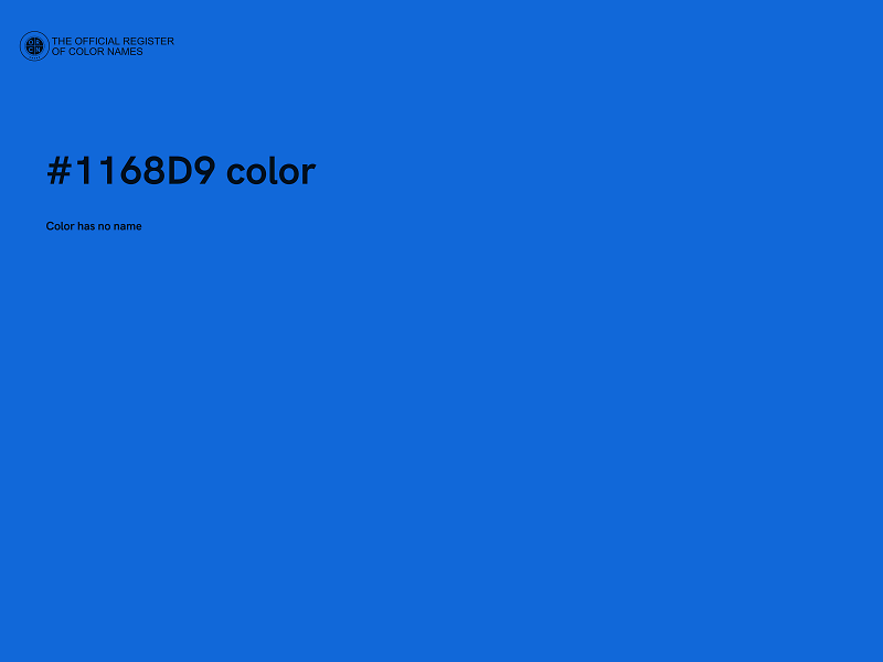 #1168D9 color image