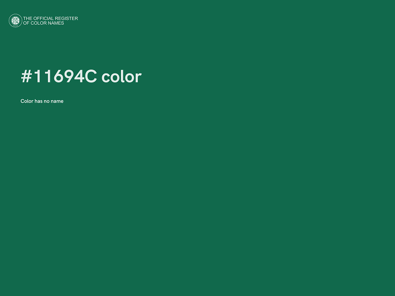 #11694C color image