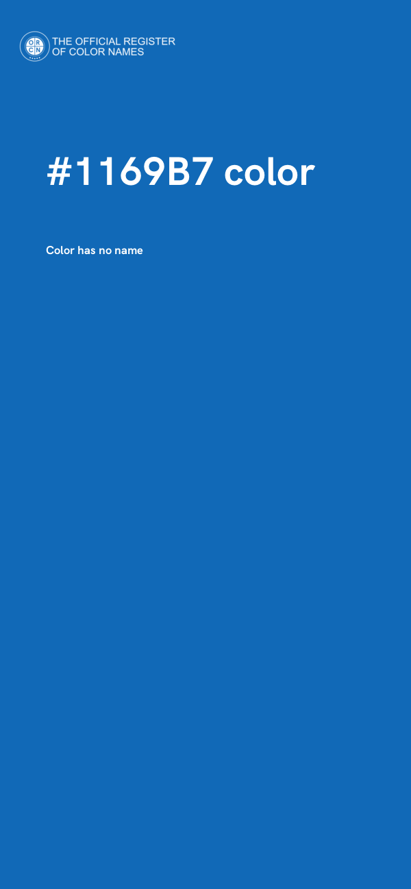 #1169B7 color image