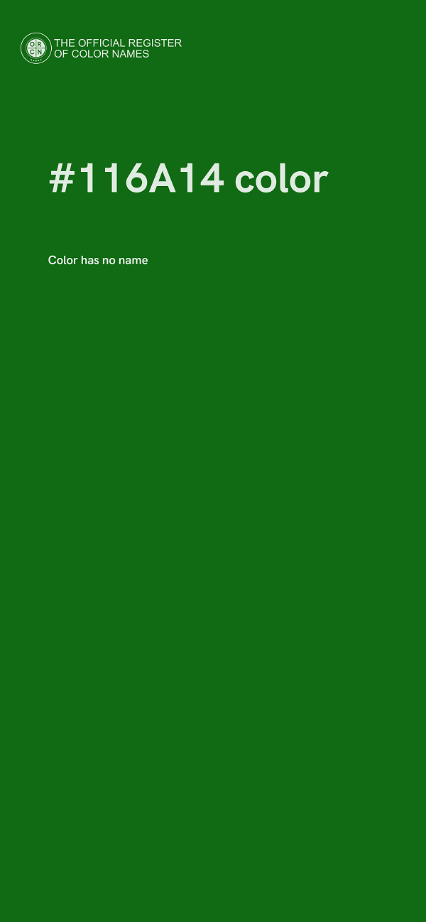#116A14 color image