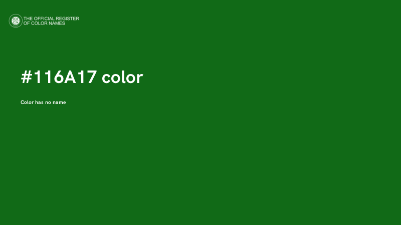 #116A17 color image