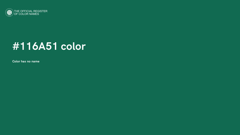#116A51 color image