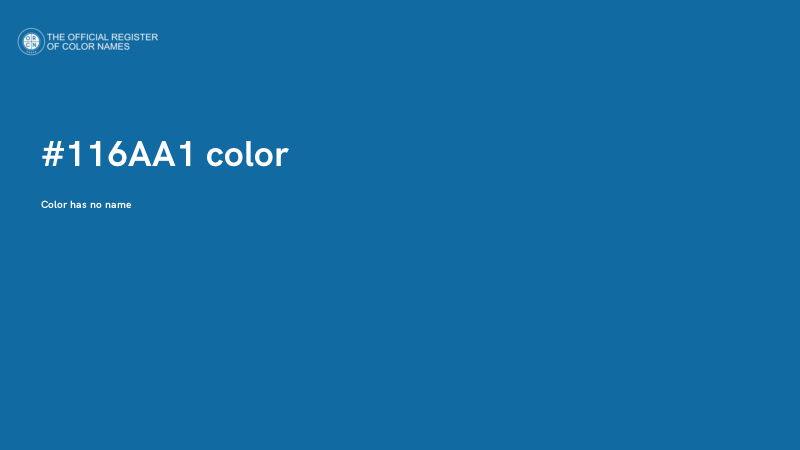 #116AA1 color image