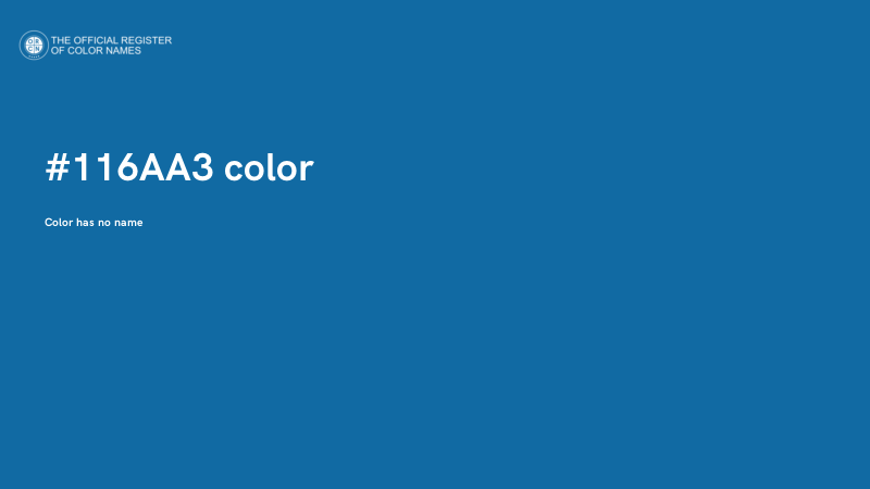 #116AA3 color image