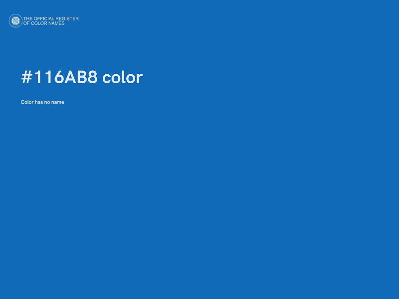 #116AB8 color image