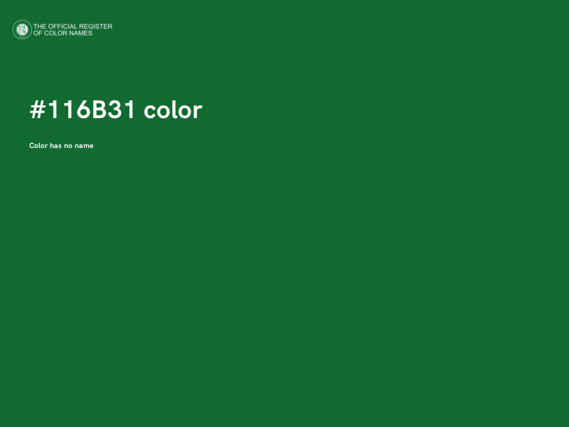 #116B31 color image