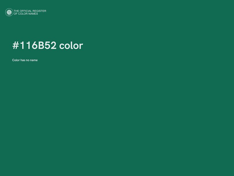 #116B52 color image