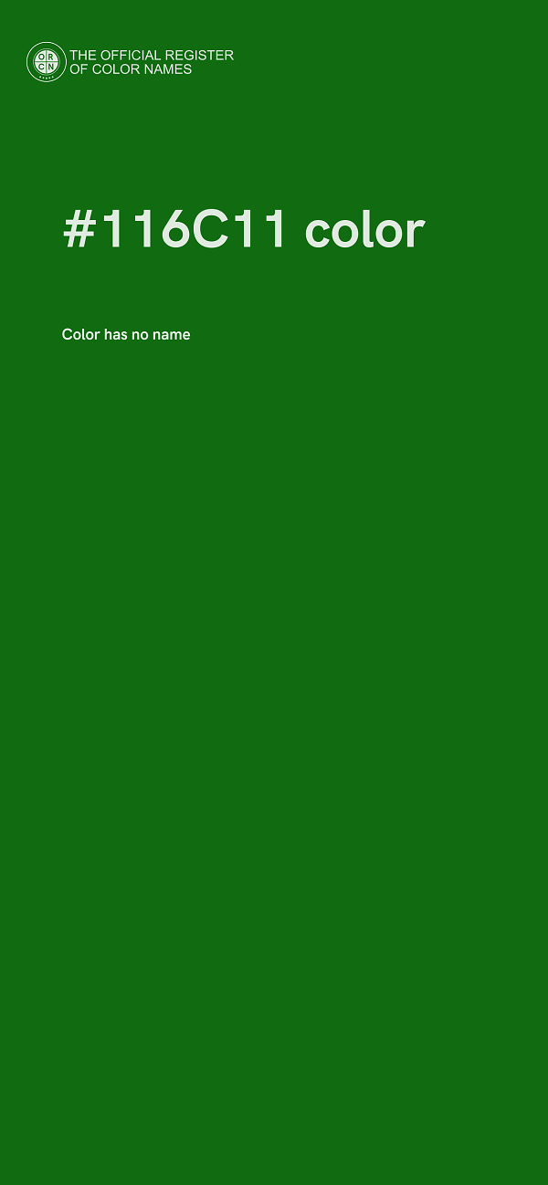 #116C11 color image