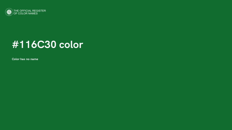 #116C30 color image