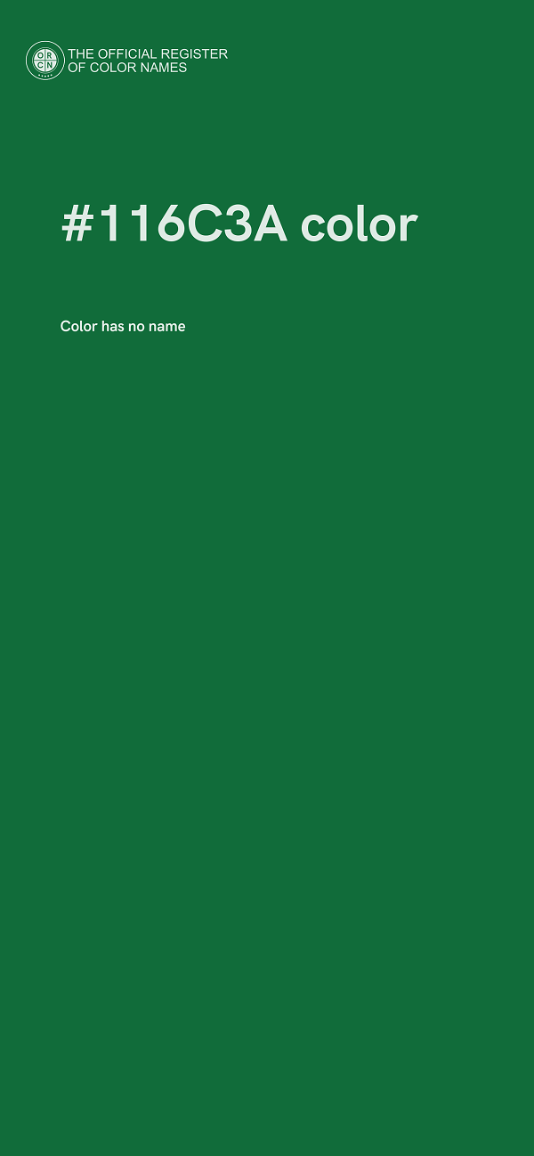 #116C3A color image