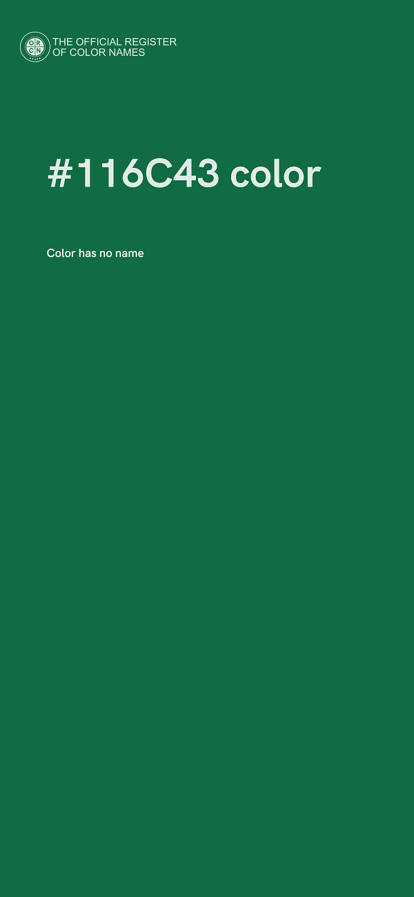 #116C43 color image