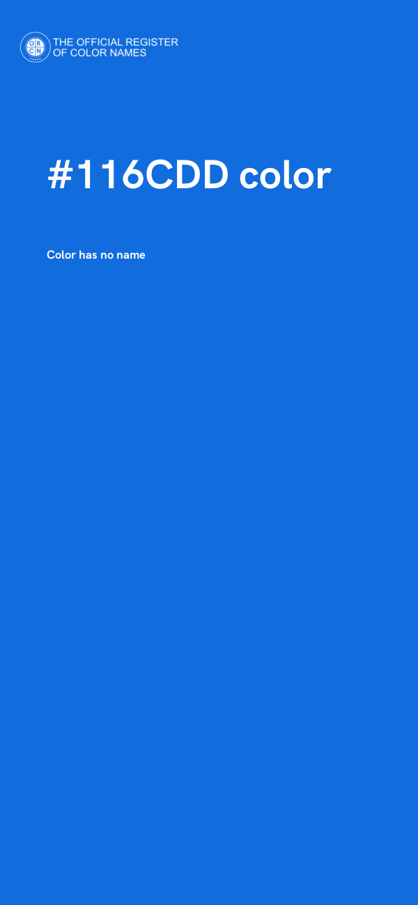 #116CDD color image