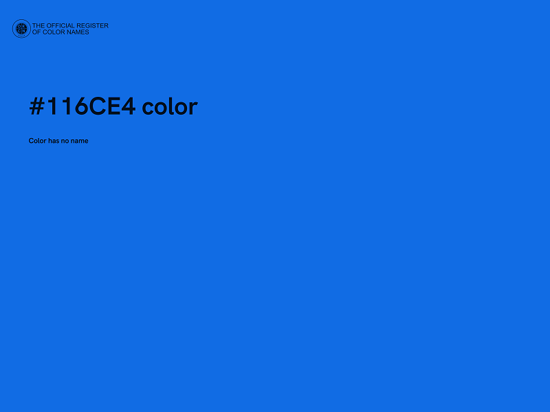 #116CE4 color image