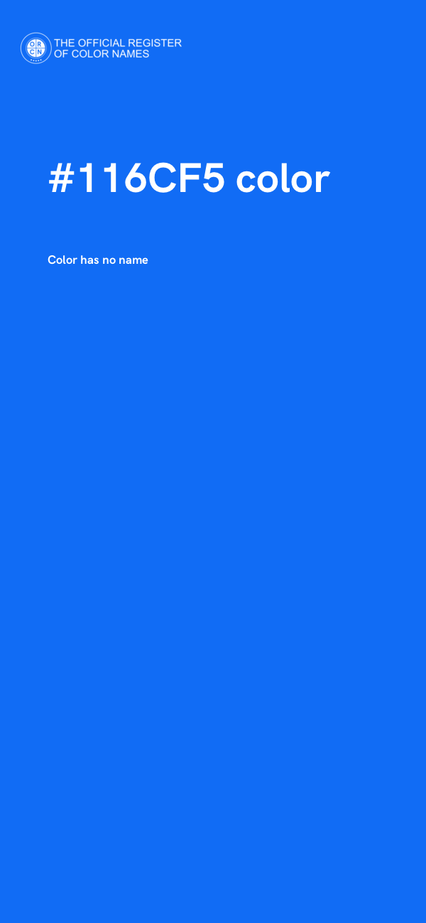 #116CF5 color image