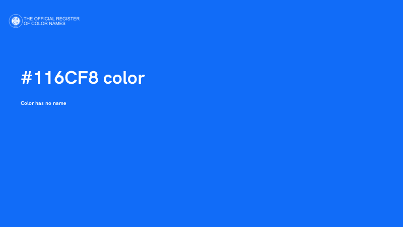 #116CF8 color image