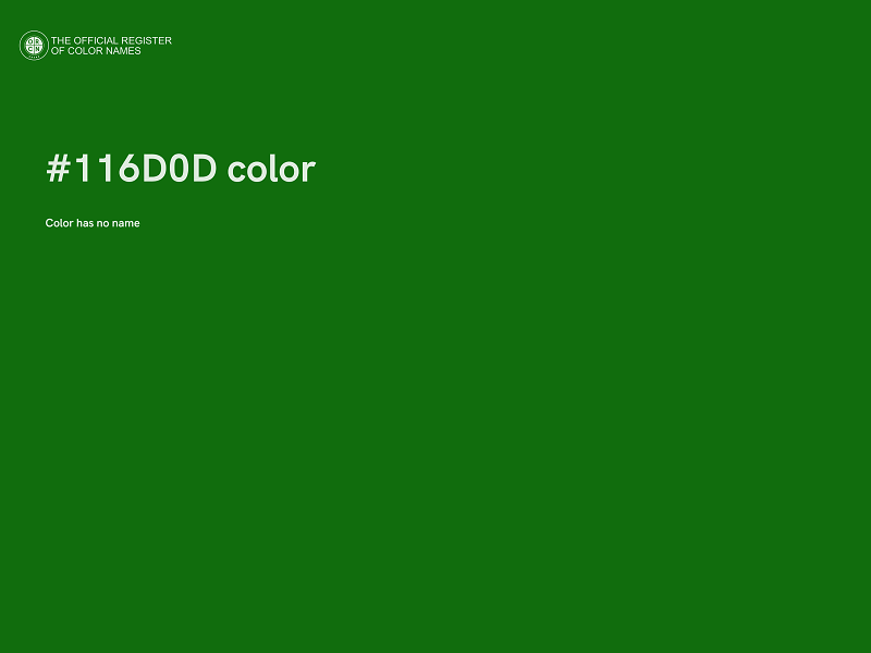 #116D0D color image