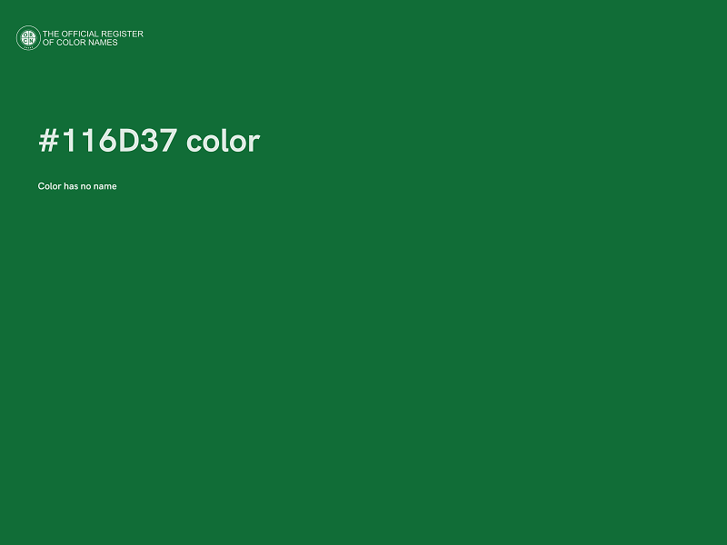 #116D37 color image
