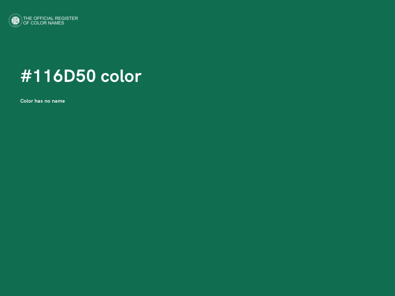 #116D50 color image