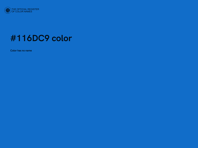 #116DC9 color image