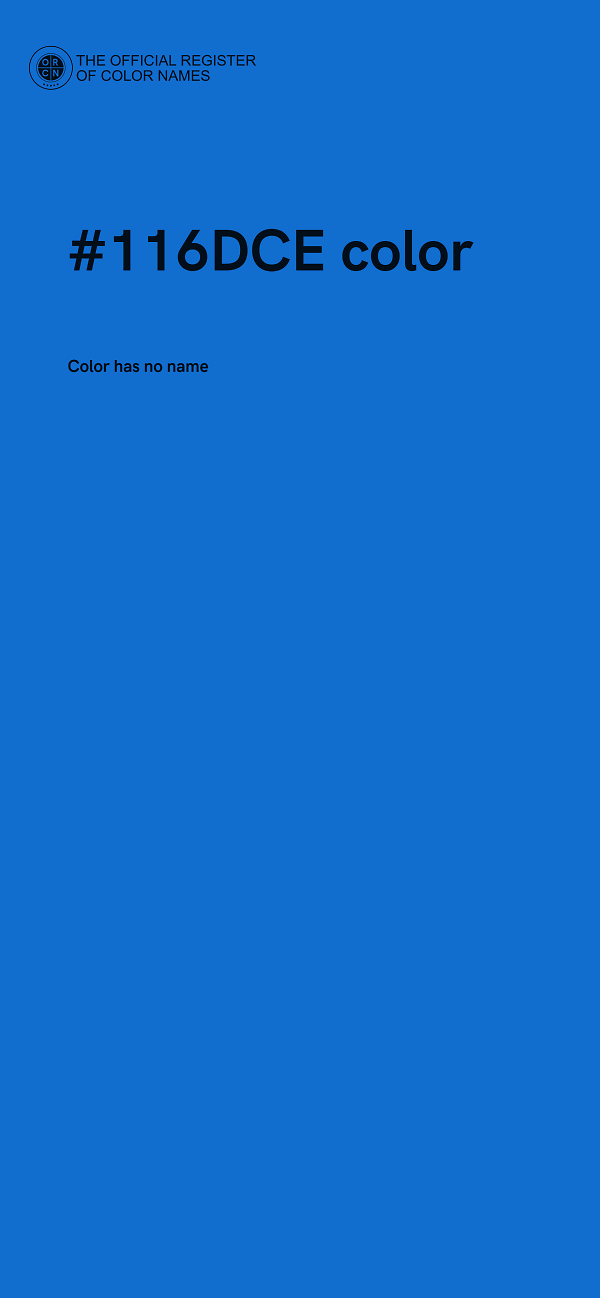 #116DCE color image