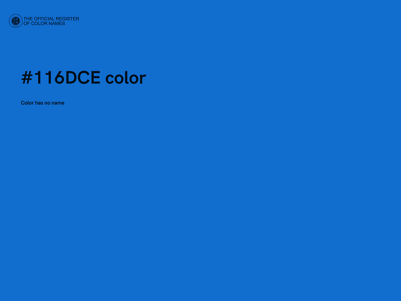 #116DCE color image