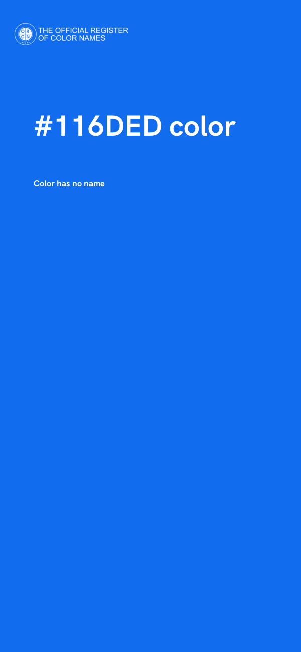 #116DED color image