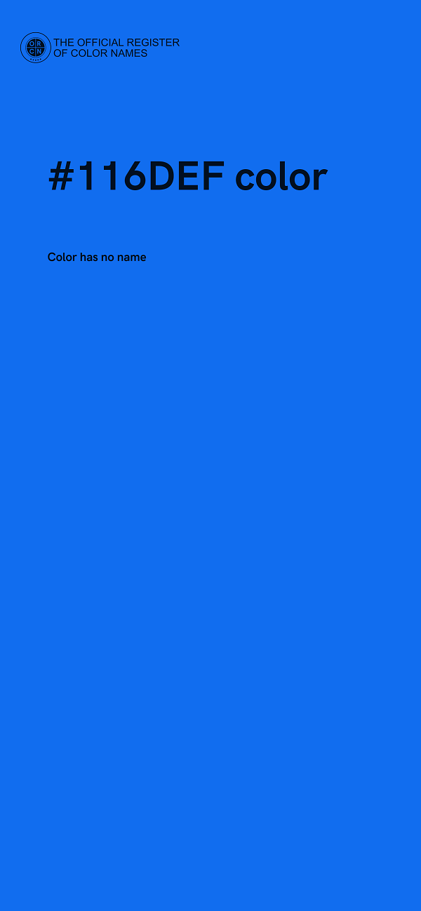 #116DEF color image