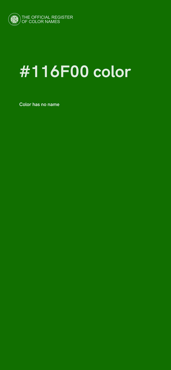 #116F00 color image